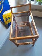 Vintage trolley - serveerwagen rotan, Huis en Inrichting, Ophalen