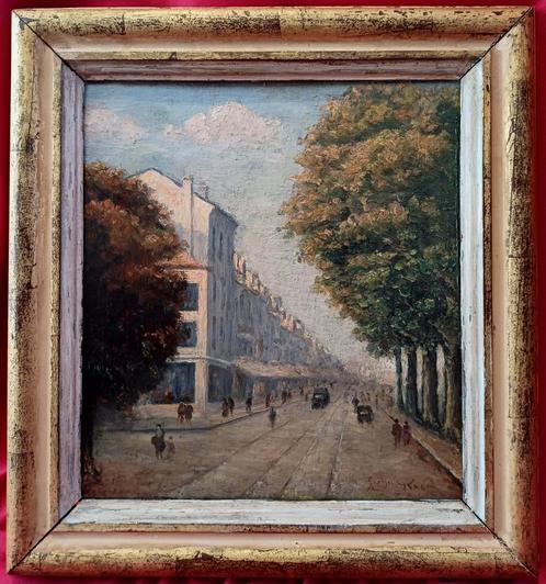 Georges Redon (1869-1943) - Parijs 1920 - Geanimeerde Boulev, Antiek en Kunst, Kunst | Schilderijen | Modern, Ophalen of Verzenden