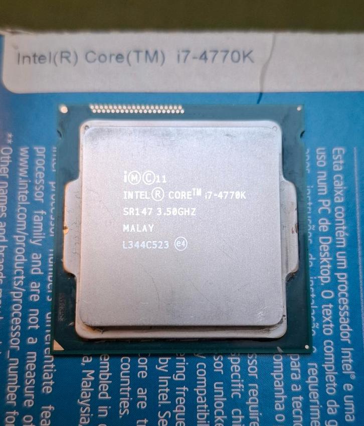 Processeur Intel I7-4770k + ventilateur d'origine, Informatique & Logiciels, Processeurs, Utilisé, 4-core, 3 à 4 Ghz, Enlèvement