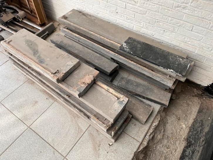 Dorpels in blauwe steen, Doe-het-zelf en Bouw, Vloerdelen en Plavuizen, Zo goed als nieuw, Ophalen