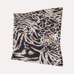 kussenhoes panterprint 45x45cm, Verzenden, Zo goed als nieuw, Bruin, Vierkant