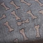 4226) 165x50cm wellness fleece grijs botten bruin, 120 cm of meer, Nieuw, Ophalen of Verzenden, Polyester