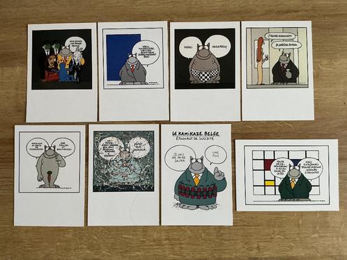 P. Geluck, de Kat, serie van 16 CP, Klet & Ko. Zie foto's, Verzamelen, Postkaarten | Themakaarten, Ongelopen, 1980 tot heden, Overige thema's
