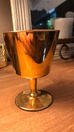 Très ancien verre à vin/coupe/calice doré jaune or Vintage, Ophalen of Verzenden