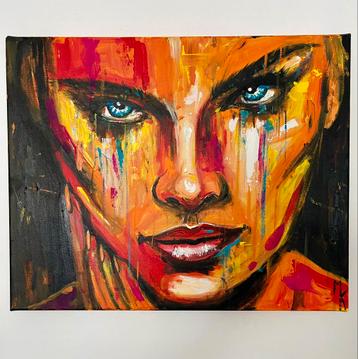 Modern opvallend kleurrijk schilderij Mk Art beschikbaar voor biedingen