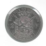 12355 * LEOPOLD II * 2 frank 1830-80 * Pr, Postzegels en Munten, Munten | België, Verzenden, Zilver