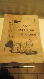 Verslag van het leven in de kazerne van het 58ste Gardebatal, Verzamelen, Boek of Tijdschrift, Ophalen of Verzenden, Landmacht