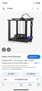 Ender 5 pro, Computers en Software, 3D Printers, Ophalen, Zo goed als nieuw