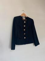 Blazer 123 zwart goud wol, Kleding | Dames, Ophalen of Verzenden, Maat 38/40 (M), Zwart