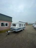 Mooie Fendt 450 caravan (nieuwstaat voortent), Caravans en Kamperen, Vast bed, Treinzit, Particulier, Fendt