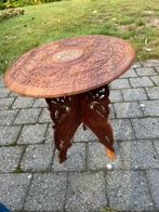Chinees bijzettafel te denderbelle, Ophalen, Zo goed als nieuw, Rond, Hout