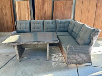 Bretagne lounge hoek rattan grey, Neuf, Osier, Enlèvement, Sets de jardin