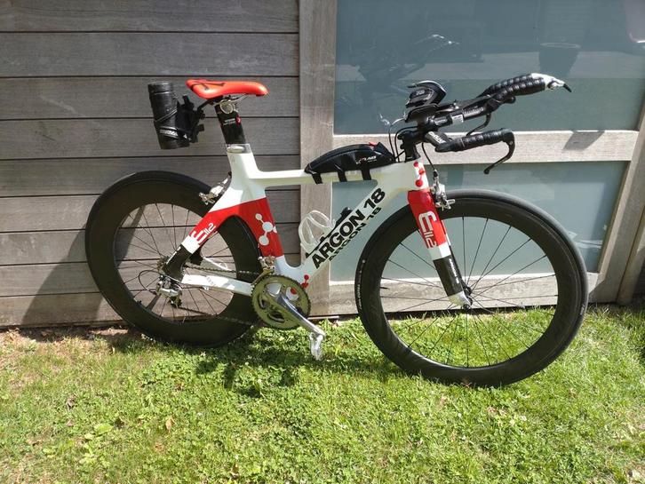 Triathlon TT-fiets Argon 18 E-112 maat S, Fietsen en Brommers, Fietsen | Racefietsen, Gebruikt, Overige merken, Ophalen