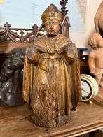 Antiek houten beeldje / 17e eeuw Spanje, Antiek en Kunst, Ophalen of Verzenden