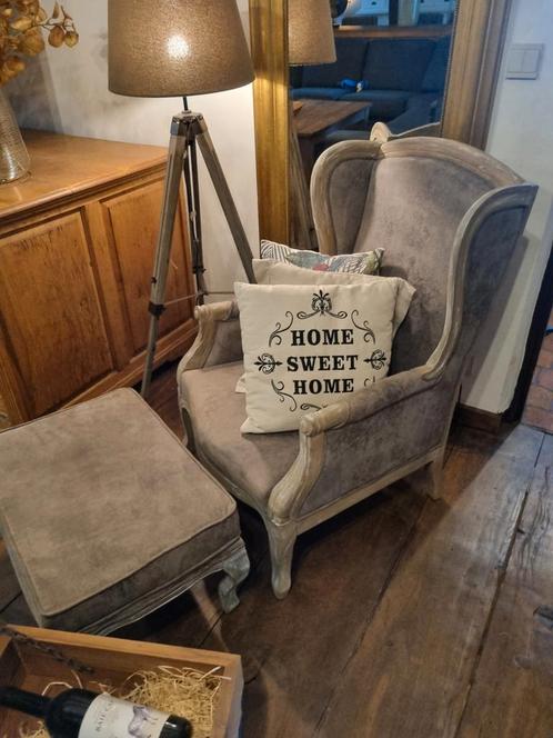 Mooie fauteuille met voetbank, Antiek en Kunst, Antiek | Meubels | Stoelen en Sofa's, Ophalen of Verzenden