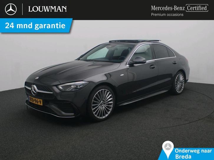 Mercedes-Benz C 300 e Business Solution AMG AMG Line | NIght, Auto's, Mercedes-Benz, C-Klasse, Alarm, Lederen bekleding, Metaalkleur