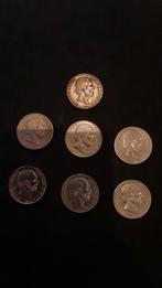 zilveren guldens 1858 2x1863 2x1864 2x 1865, Timbres & Monnaies, Monnaies | Pays-Bas, Enlèvement ou Envoi