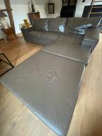 Lederen hoekzetel, Huis en Inrichting, Ophalen, 250 tot 300 cm, Gebruikt, 100 tot 125 cm
