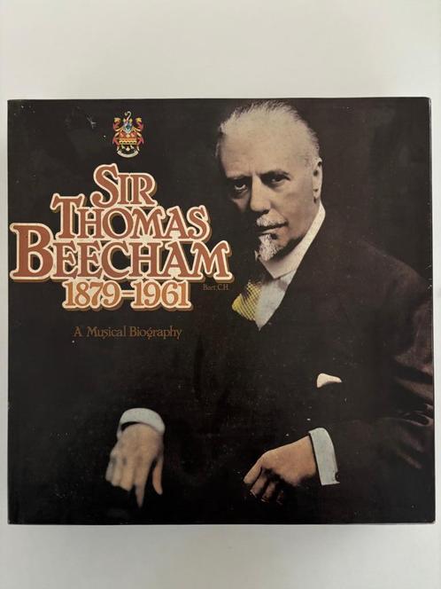 8 LP Box + Boek Sir Thomas Beecham A Musical Biography 1979, Cd's en Dvd's, Vinyl | Klassiek, Zo goed als nieuw, Romantiek, Orkest of Ballet
