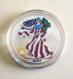 USA 2000 - $1 Colored Silver Eagle - 1 Troy Oz - Unc!!, Verzenden, Noord-Amerika