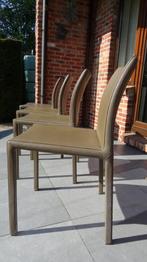 4 lederen stoelen, Ophalen, Gebruikt, Overige kleuren, Leer