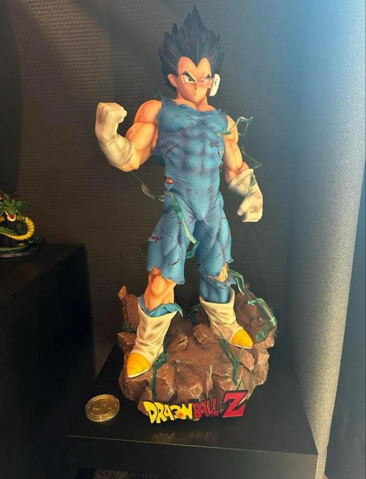 Statue Majin Vegeta 1/4 YW Studio – Résine – 52 cm, Collections, Jouets miniatures, Utilisé, Enlèvement