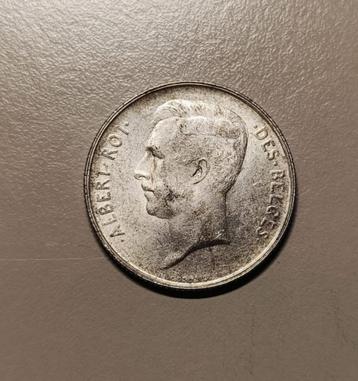 2 Francs Albert I 1912 (zeldzaam) beschikbaar voor biedingen