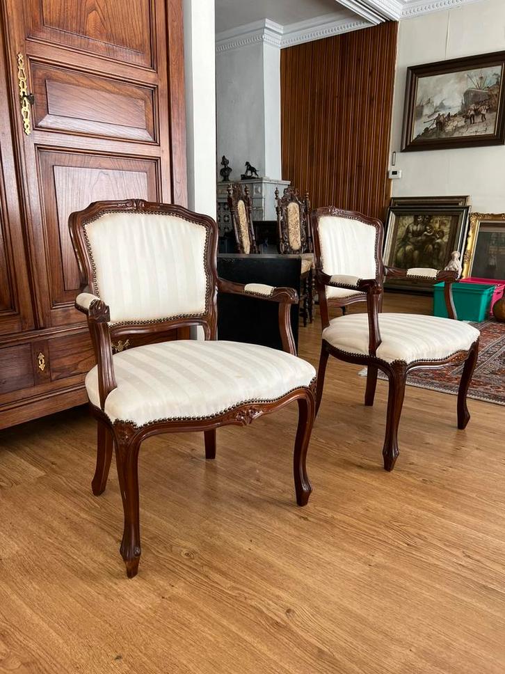 2 antieke stoeltjes, Antiek en Kunst, Antiek | Meubels | Stoelen en Sofa's, Ophalen