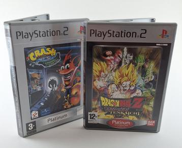 Jeux PS2 - Dragon Ball Z + Crash Bandicoot - avec manuels disponible aux enchères