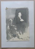 ROLAND RENS / FIGUUR / ORIGINEEL + KUNSTBOEK / 42x29cm / SIG, Ophalen of Verzenden