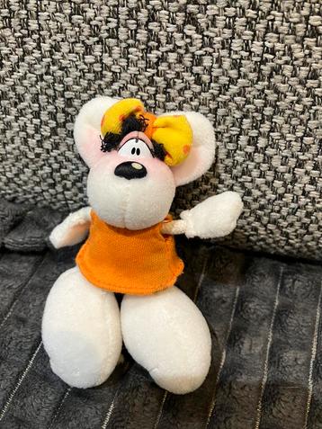 Diddl knuffel / pluche Diddlina 8,5 cm oranje kleed, Verzamelen, Ophalen of Verzenden, Diddl, Knuffel