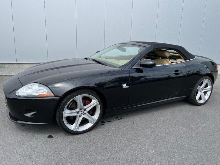Jaguar XK  Cabrio, Auto's, Jaguar, Bedrijf, Te koop, XK, Benzine, Euro 5, Cabriolet, 2 deurs, Automaat, Blauw, Beige, Leder, Ophalen