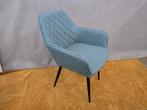 NIEUW Horecakwaliteit kuipstoelen, groengetinte stof €75/st, Ophalen of Verzenden, Nieuw, Metaal