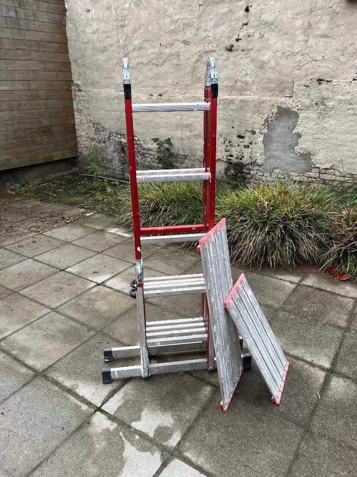 Altrex vouwladder, Doe-het-zelf en Bouw, Ladders en Trappen, Gebruikt, Ladder, 4 meter of meer, Ophalen