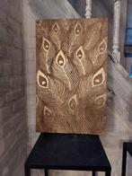 Houten gouden muurdecoratie - pauwmotief, Enlèvement