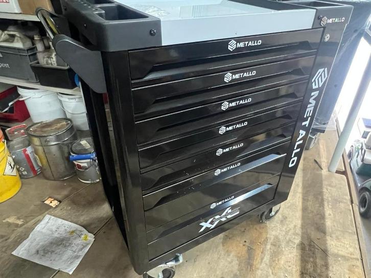 gereedschapskar metallo gevuld, Doe-het-zelf en Bouw, Gereedschapskisten, Nieuw, Gevuld, Ophalen