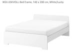 Wit bed 140x200 met matras, Huis en Inrichting, Ophalen, Wit