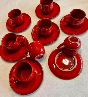 Antiek Servies deel, MammaRo Italy Mamma Ro 8 kom 7 schotels beschikbaar voor biedingen