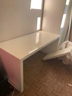 Bureau wit ikea met uitschuifbaar stuk   Regio Aalter, Huis en Inrichting, Bureaus, Ophalen, Zo goed als nieuw, Bureau