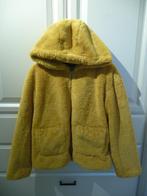 Fleece Fluffy Jas met capuchon, Kleding | Dames, Geel, Ophalen of Verzenden, Maat 36 (S), Gedragen