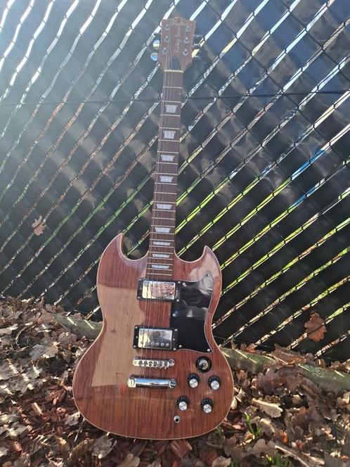 Fazley FSG418BZ Brown Zebra SG, Muziek en Instrumenten, Snaarinstrumenten | Gitaren | Elektrisch, Gebruikt, Solid body, Overige merken