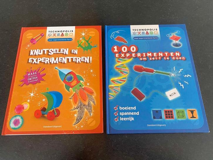 2 boeken - Technopolis - Knutselen en experimenteren, Boeken, Kinderboeken | Jeugd | onder 10 jaar, Zo goed als nieuw, Ophalen of Verzenden