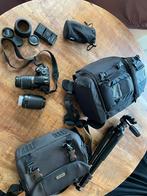 Gehele cameracollectie: Nikon D3100, Audio, Tv en Foto, Nikon, Ophalen