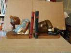 Gesneden houten boekensteunen - Kuifje, Ophalen of Verzenden, Gebruikt, Overige typen