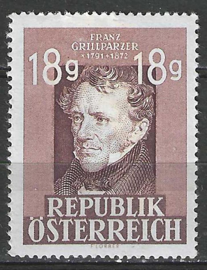 Oostenrijk 1947 - Yvert 663 - Franz Grillparzer (PF), Postzegels en Munten, Postzegels | Europa | Oostenrijk, Postfris, Verzenden