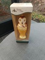 Kerstbol in glas. Hoogte: 18 cm. Kleur: zie foto. Vintage!, Ophalen of Verzenden, Nieuw