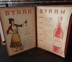 Ancien porte menu publicitaire Byrrh, Collections, Emballage, Utilisé, Enlèvement ou Envoi