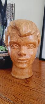 Terracotta hoofd jongen aardewerk, Antiek en Kunst, Ophalen of Verzenden