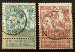 Nrs. 96/98. 1911. Gestempeld. Opdruk “1911”. OBP: 22,00 euro, Postzegels en Munten, Postzegels | Europa | België, Met stempel