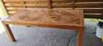 Teak binnentafel, rustiek, Huis en Inrichting, Tafels | Salontafels, Ophalen, Gebruikt, Teakhout, 200 cm of meer